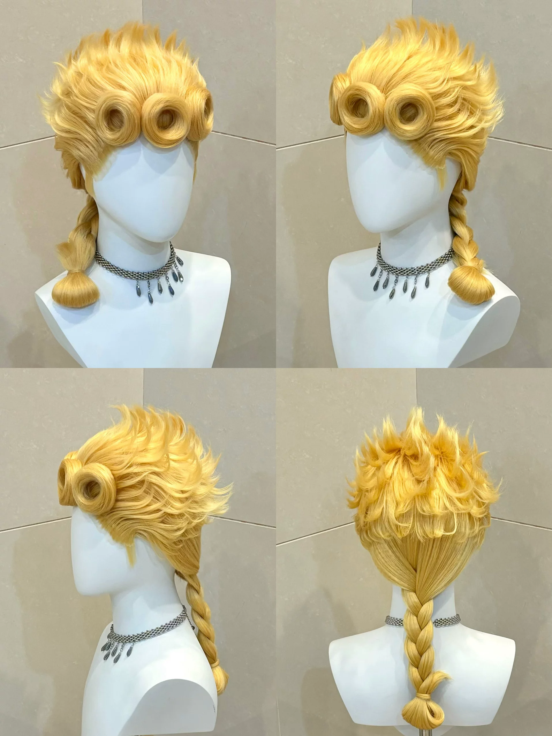 Semi Hard Styling Giorgo Giovano Jojo Bizarre Adventure Cosplay Wig