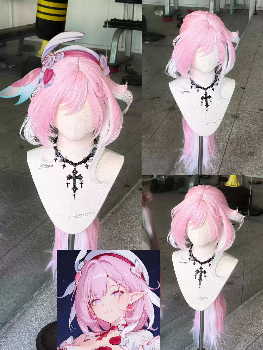 (Semi Hard Styling) Elysia Honkai Star Rail Wig