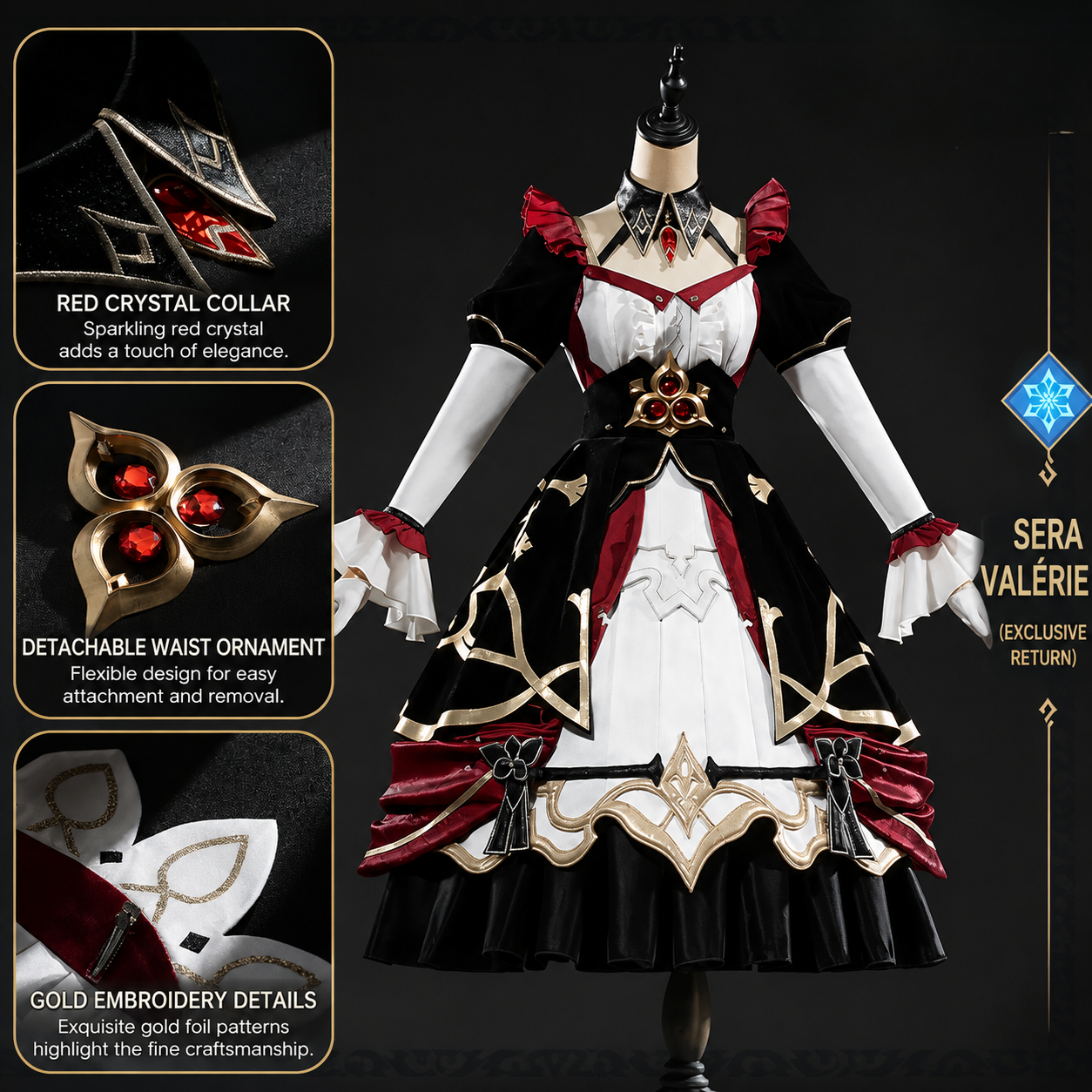 (J Series) Sandrone Fatui Harbringer Genshin Impact Cosplay Costume