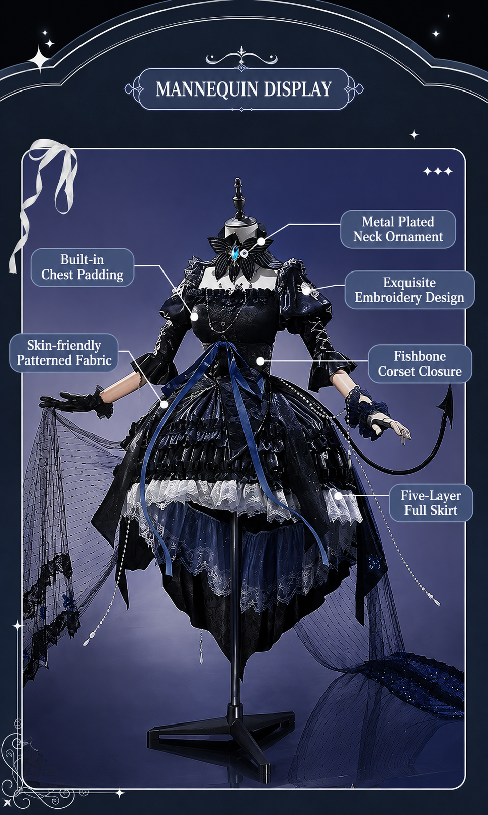 (S Series)  Sakiko Togawa Bang G dream & Arknight Collaboration Cosplay Costume