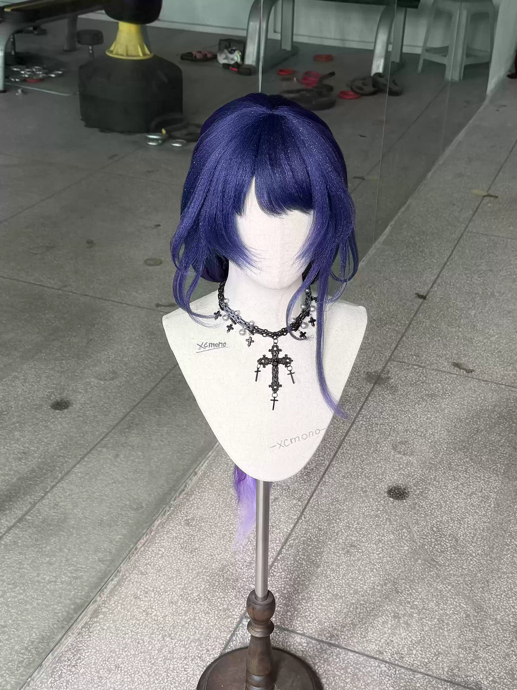(Semi Hard Styling) Raiden Shogun Genshin Impact Wig Cosplay