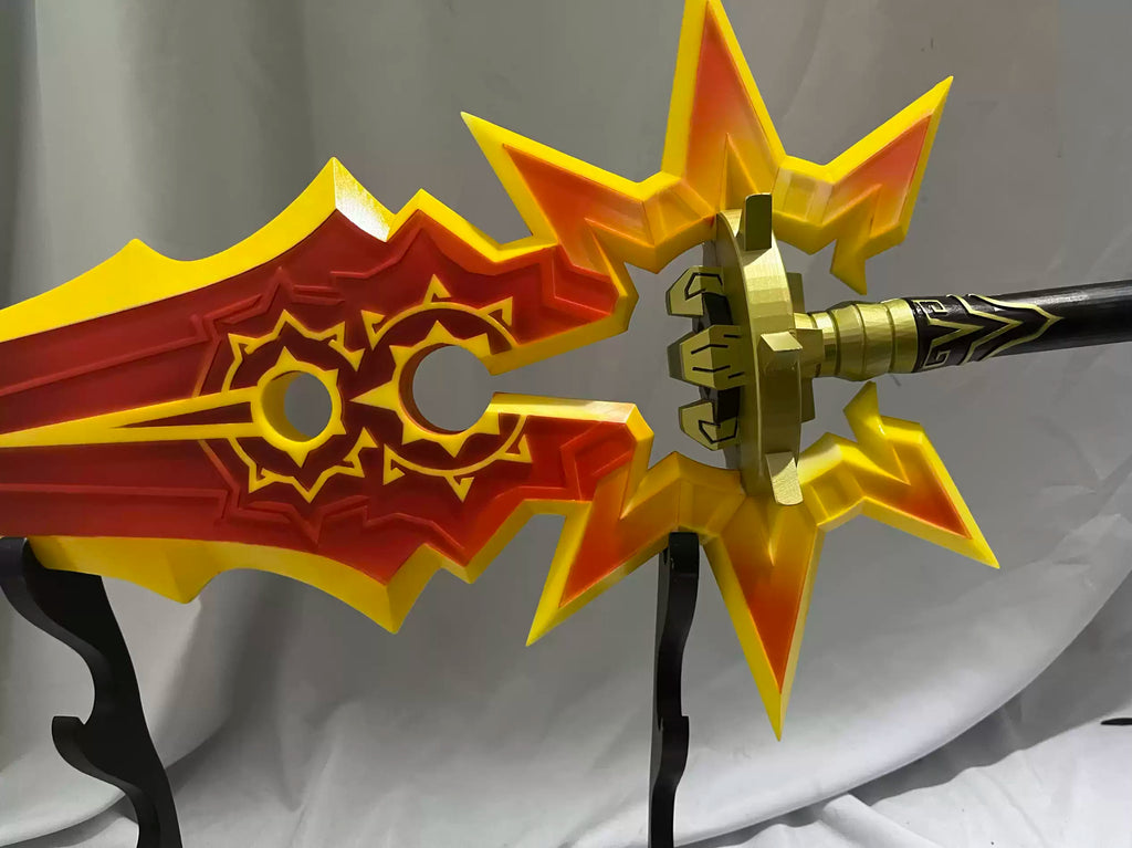Genshin Impact Mavuika Cosplay Greatsword – A Thousand Blazing Suns Pyro Archon Signature Weapon Replica