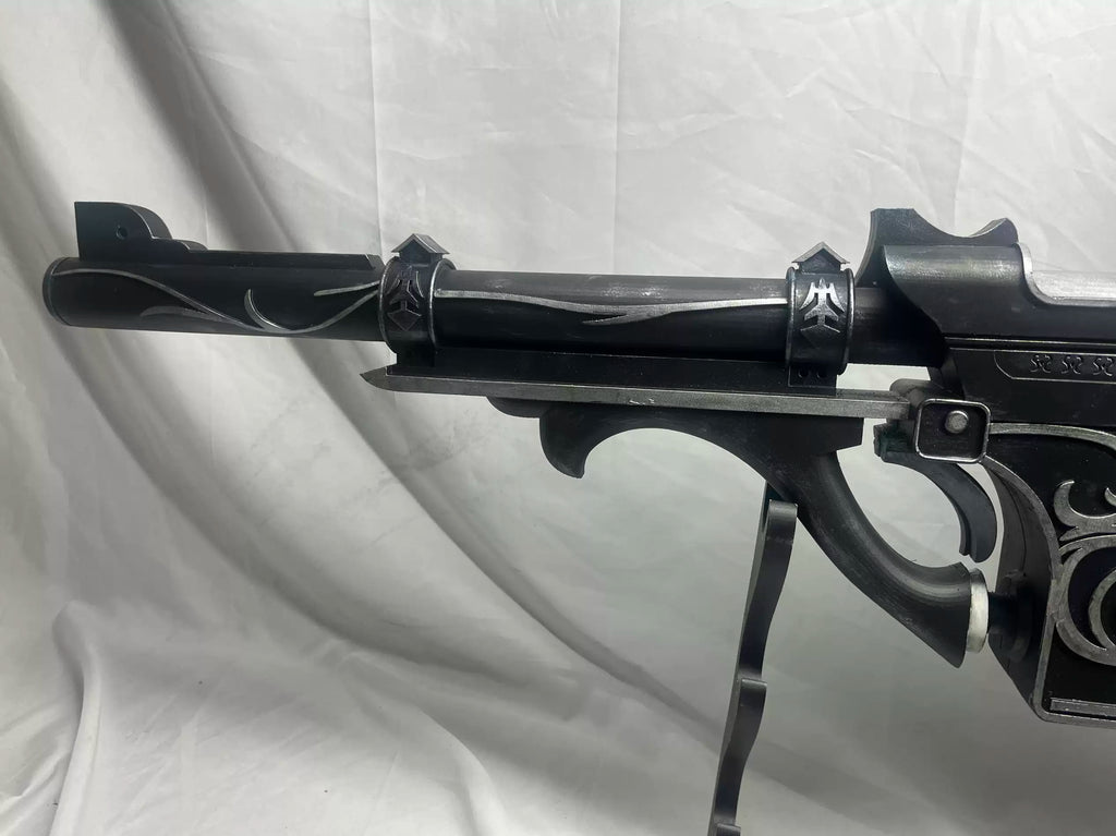 Final Fantasy XIV FFXIV Edenmorn Cosplay Weapon – LED Gunblade & Edenmorn Handgun Replica for Cosplay