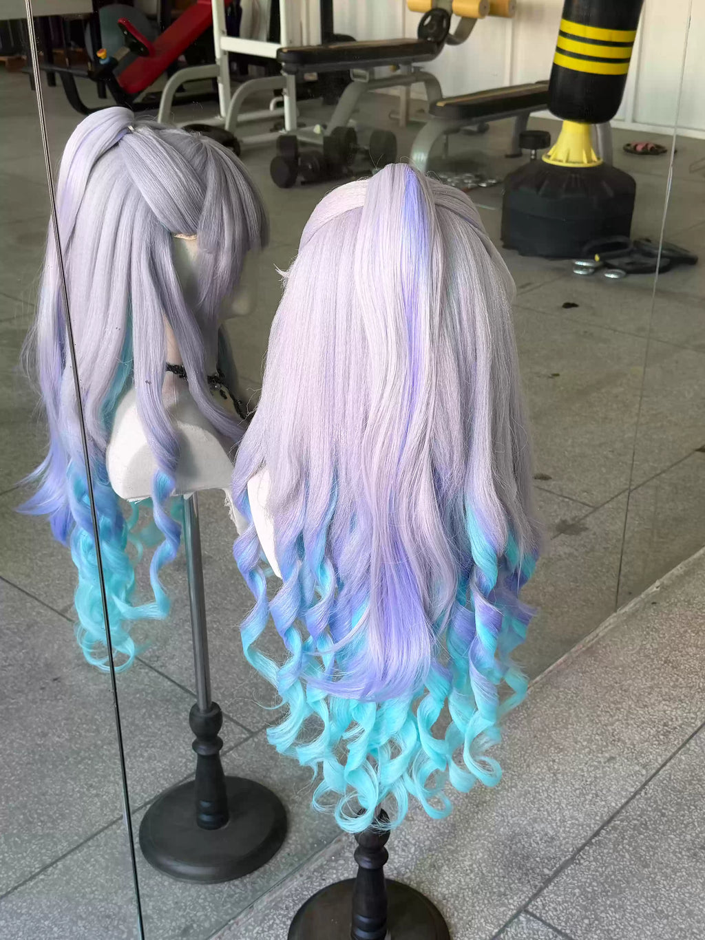 (Semi Hard Styling) Silverwolf lv999 Honkai Star Rail Wig