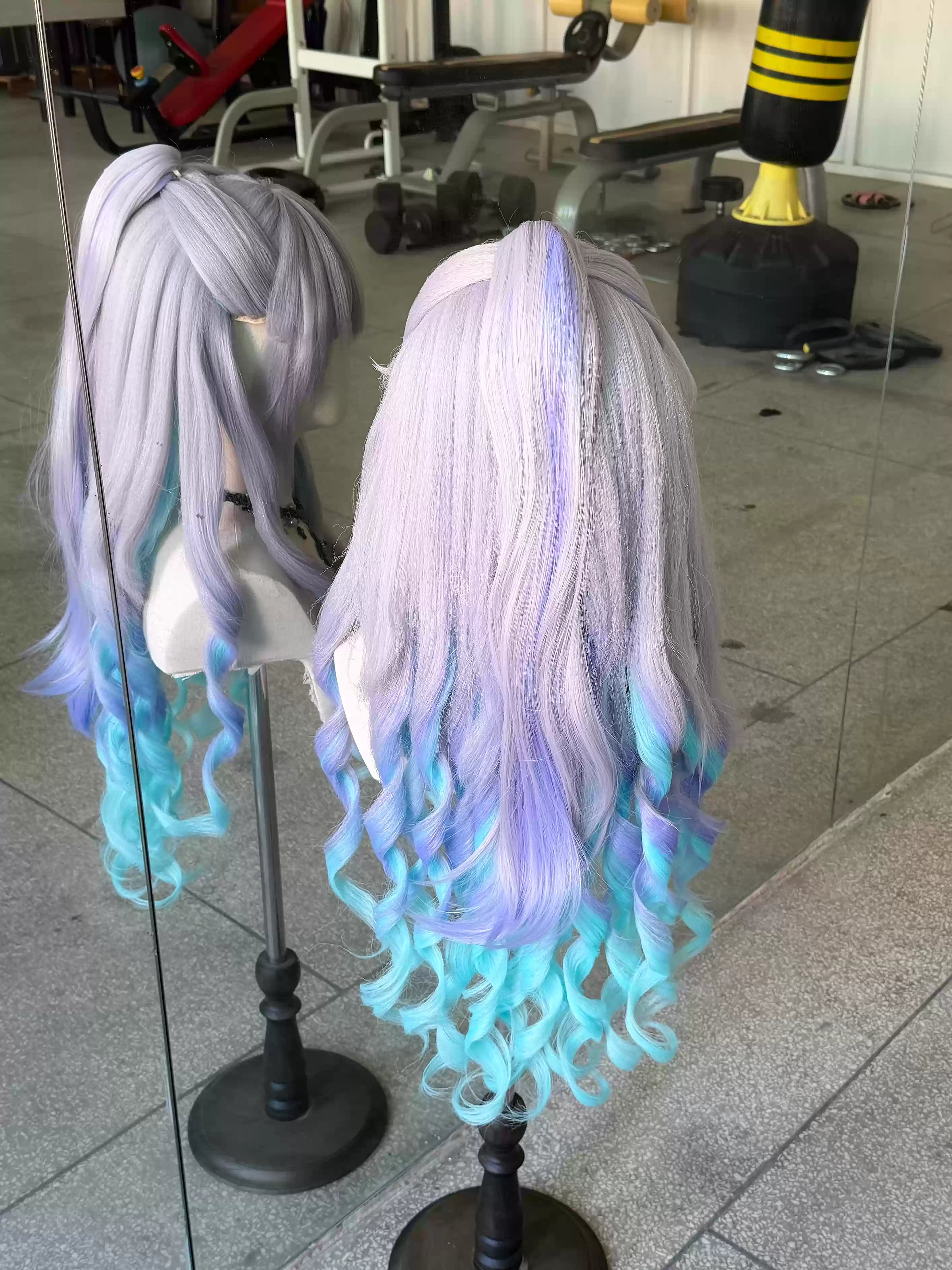 (Semi Hard Styling) Silverwolf lv999 Honkai Star Rail Wig