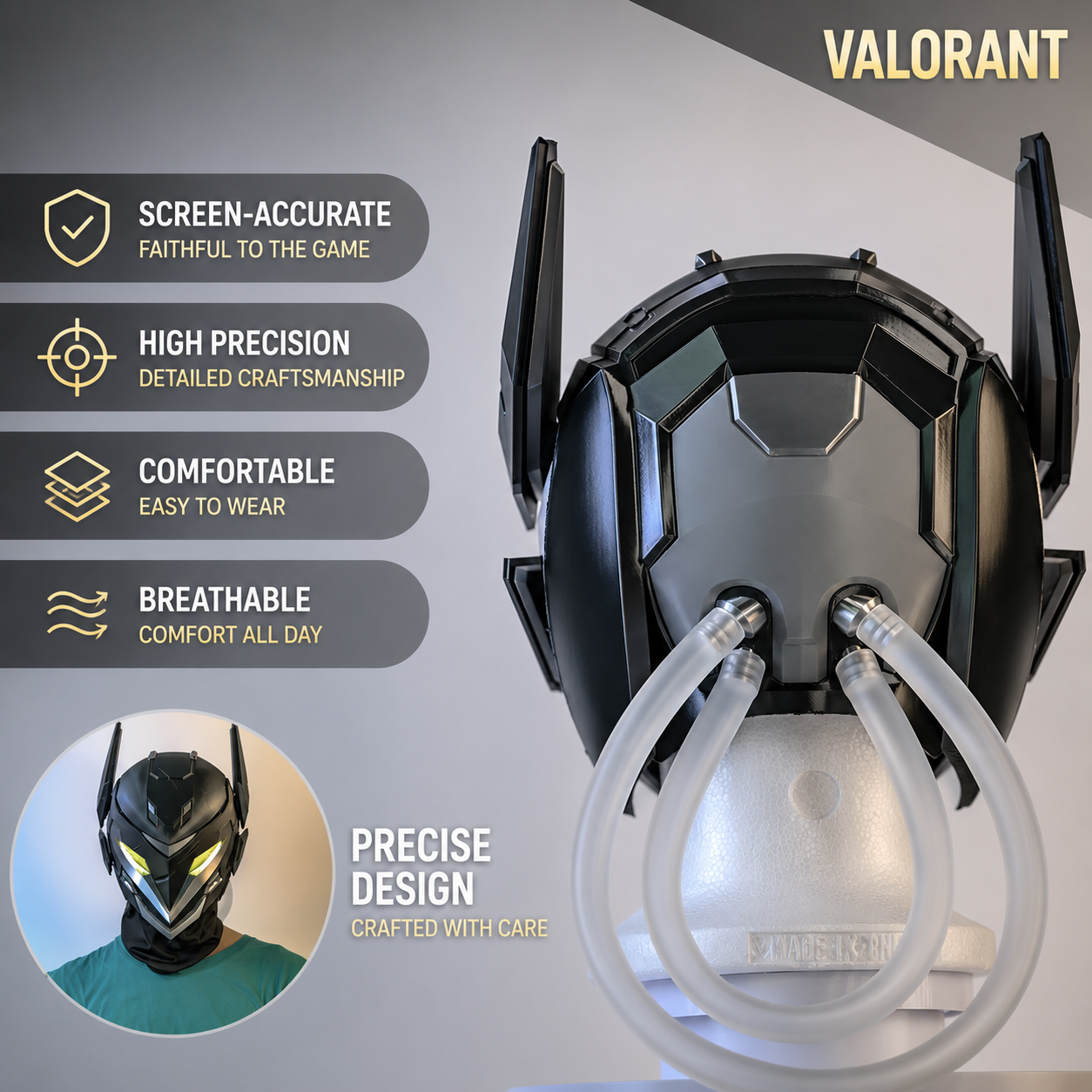 Vyse Valorant Cosplay Helmet
