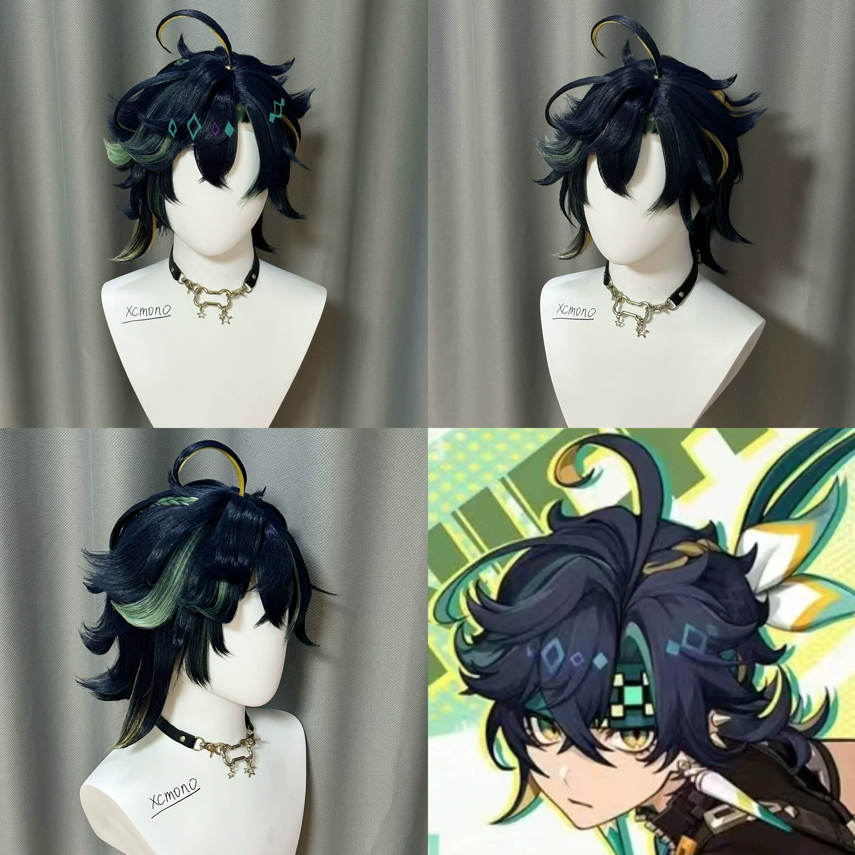 (Semi Hard Styling) Kinich Genshin Impact Wig